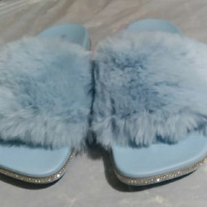 Wild Diva Faux fur slides
